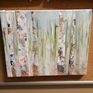 Abstract Forest Canvas Art